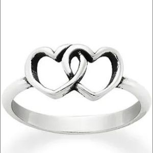 James Avery two hearts together size 10 ring